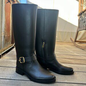 Madeline Riding Boots black leather